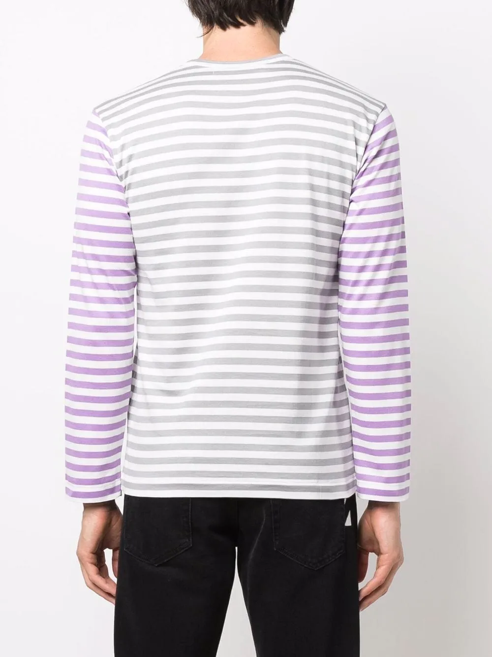 t-shirt manica lunga a righe