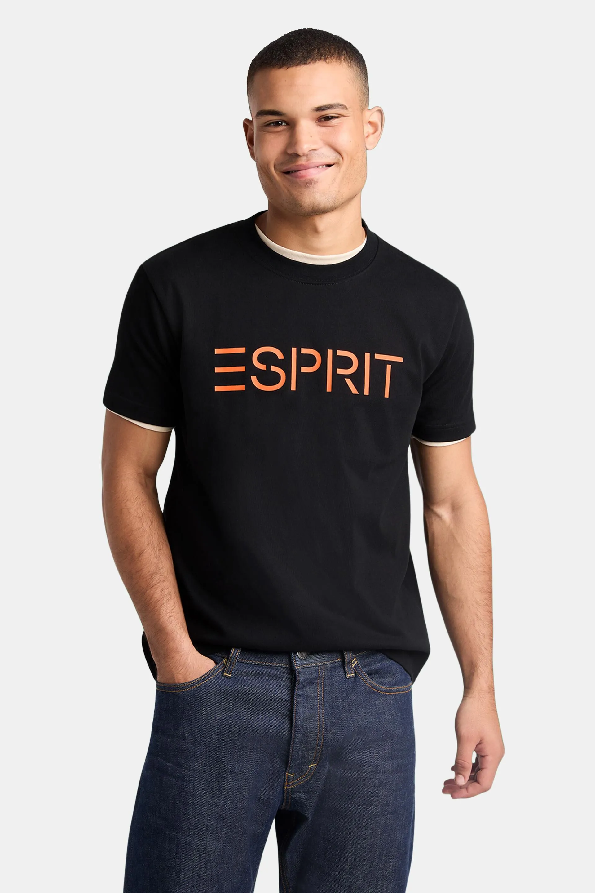T-shirt unisex in jersey di cotone con logo