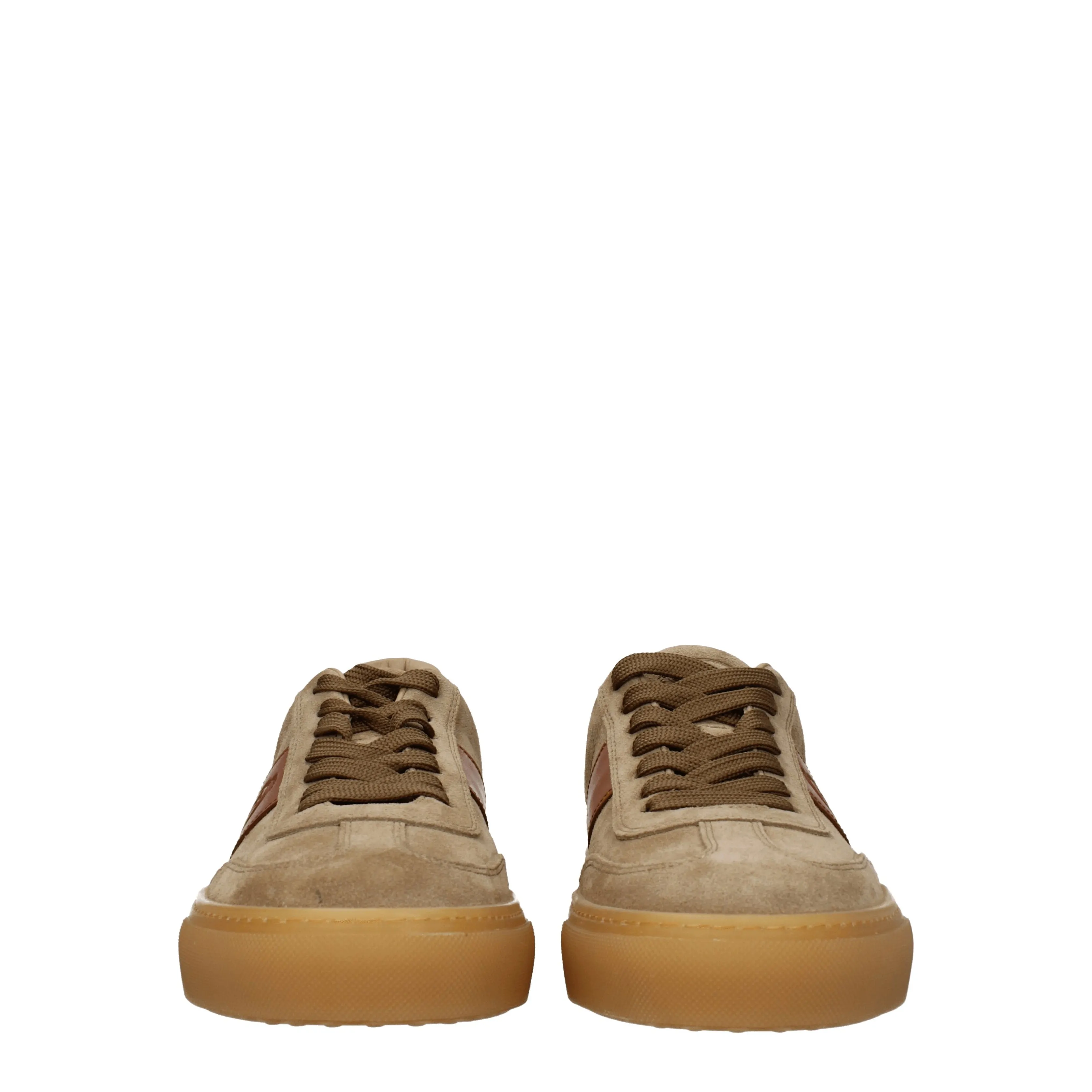 Tod's Sneakers Uomo Camoscio Beige/Marrone