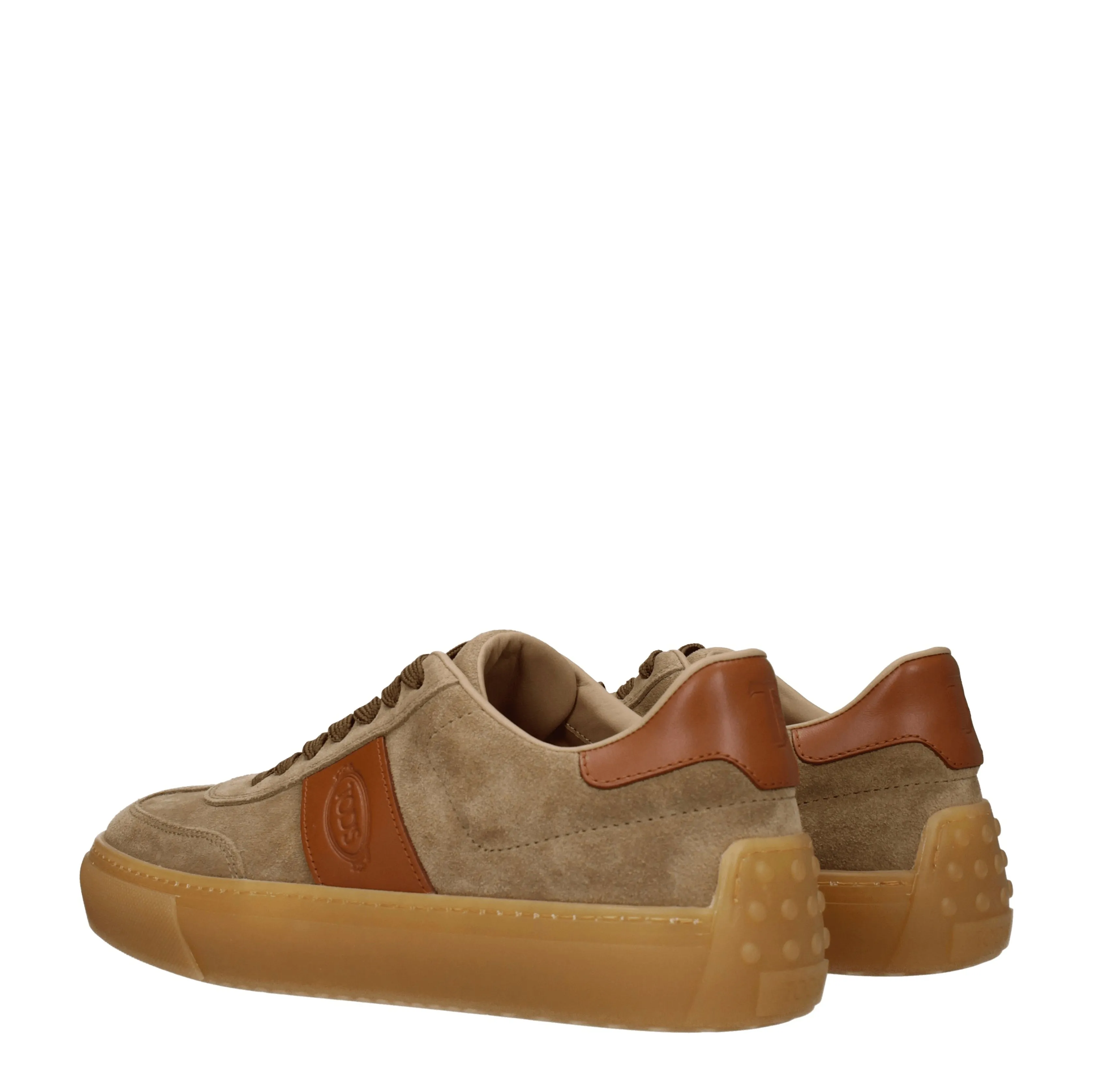 Tod's Sneakers Uomo Camoscio Beige/Marrone