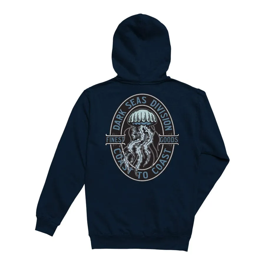 TRANSLUCENT STOCK PULLOVER FLEECE - NAVY