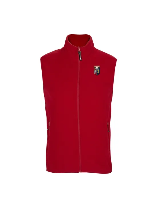 Tuscania Pile Gilet Col.rosso Patch A Cuore