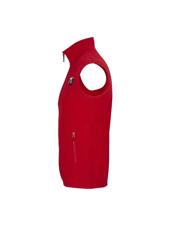Tuscania Pile Gilet Col.rosso Patch A Cuore
