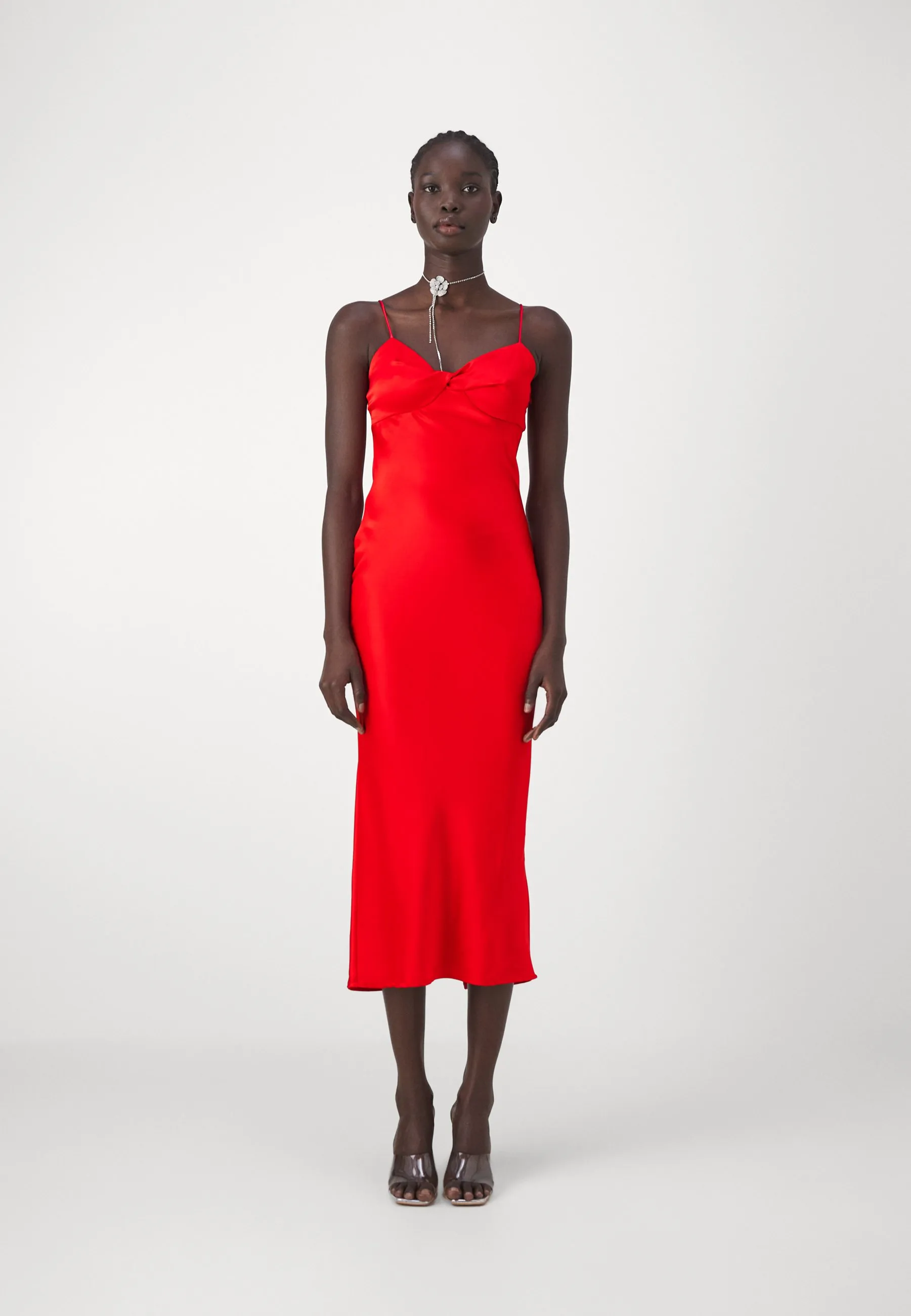 TWISTED STRAP MIDI DRESS - Vestito elegante