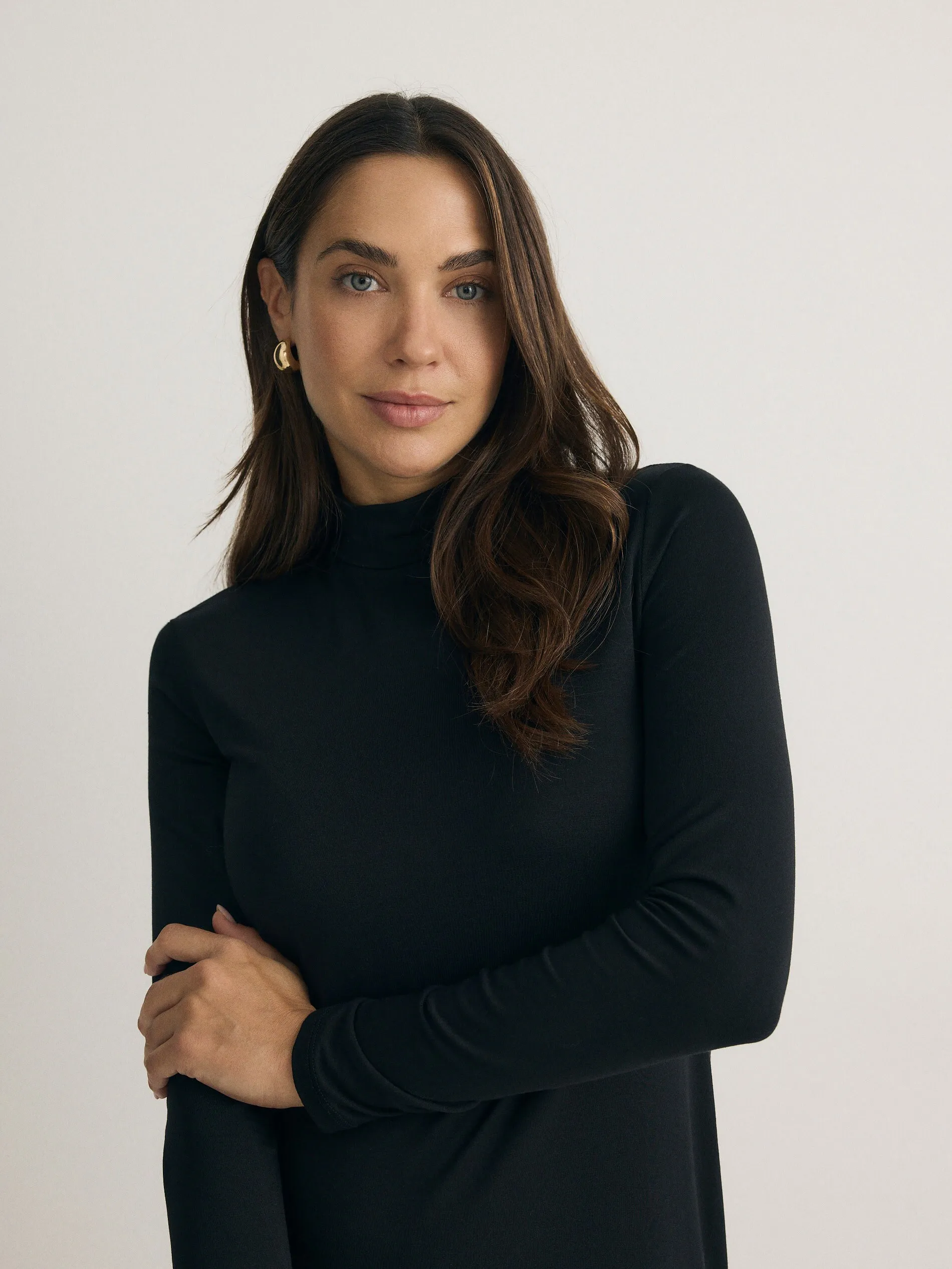 Vestito in maglia dolcevita