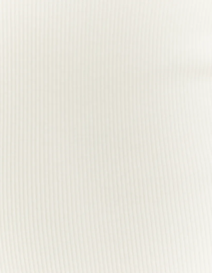 Vestito Midi Bianco con Cut Out  