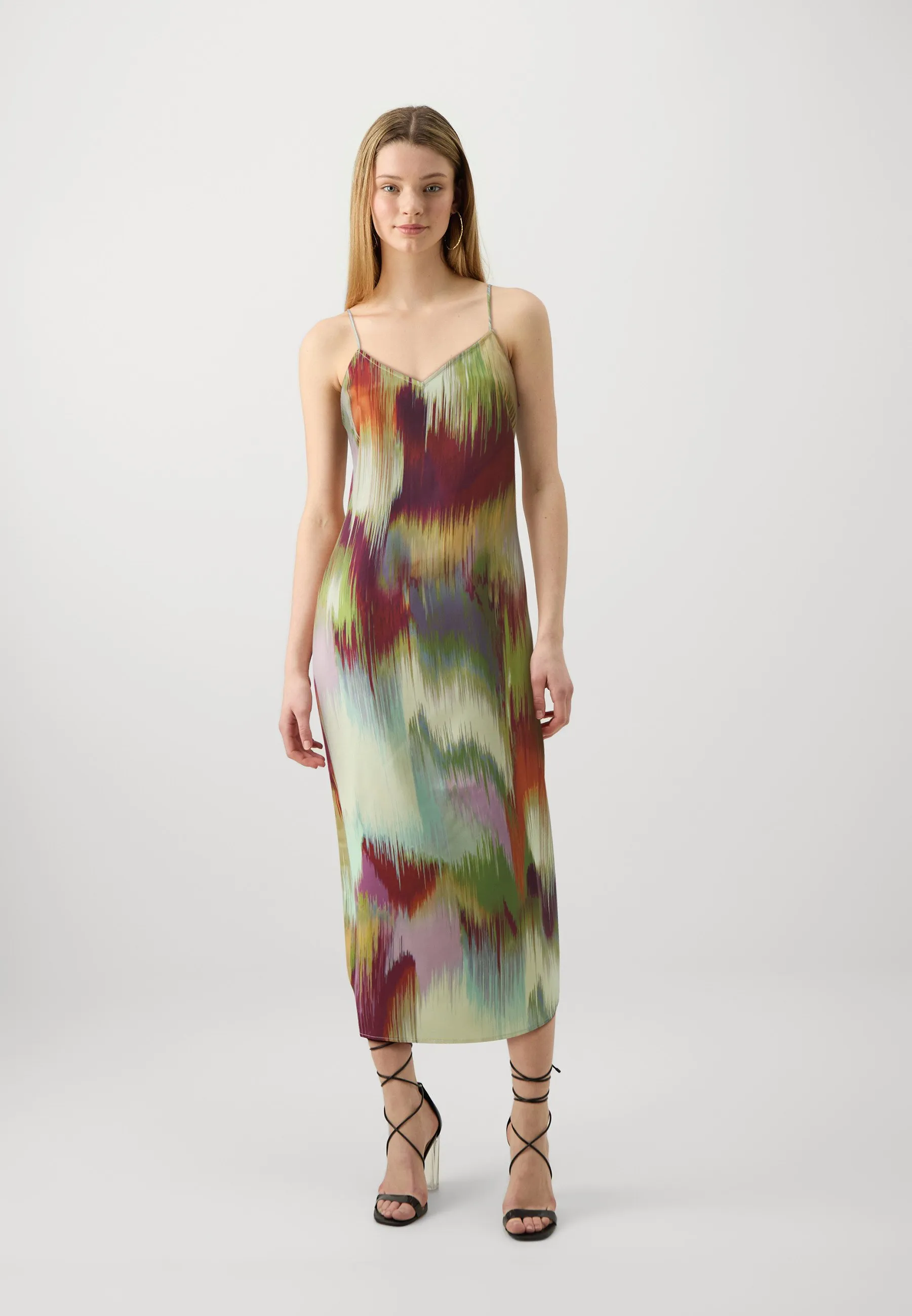 VIKELLY VNECK MIDI STRAP DRESS  - Vestito elegante