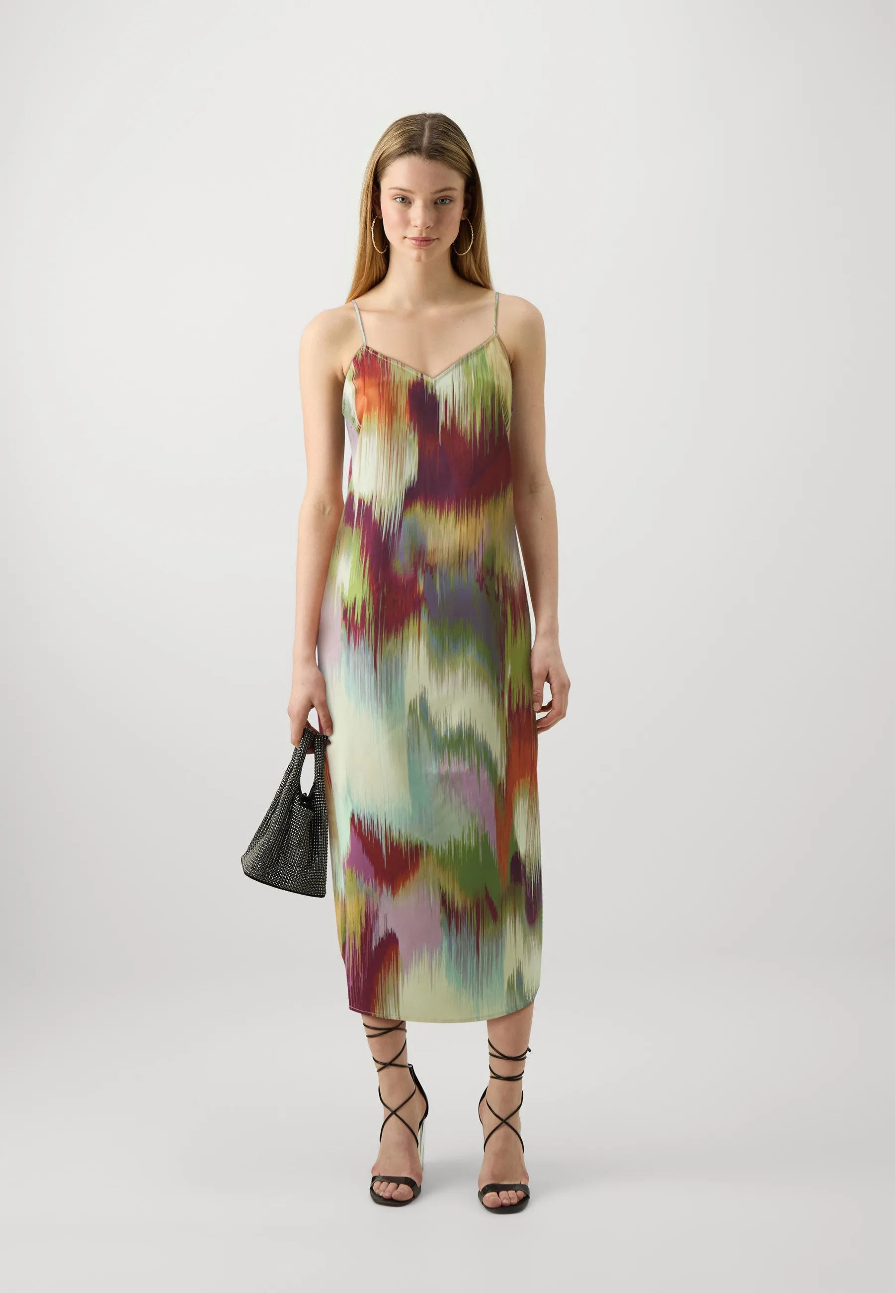 VIKELLY VNECK MIDI STRAP DRESS  - Vestito elegante